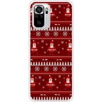 Xiaomi Bedrukt siliconen hoesje compatibel met Xiaomi Redmi Note 10, Xiaomi Redmi Note 10S pull de noel santa