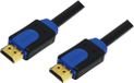 LogiLink CHB1102 câble HDMI 2 m Noir, Bleu