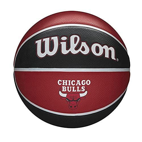 Wilson NBA Chicago Bulls Team Tribute Basketball - Size 7 - Outdoor Rubber