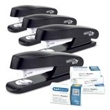 Rapesco 1756 4 ECO-Nietmachines Halve Nietstrips en 4000 26/6 mm Nietjes | Business Pack, 20 Vel Capaciteit, Zwart