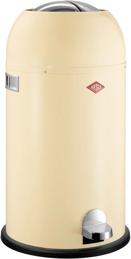 WESCO Kickmaster Pedaalemmer - 33 Liter - Amandel