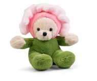 LITTLE Living Nature speelbloem - pluche anjer roze | zacht speelgoedcadeau voor kinderen