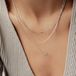 Hey Happiness Amore Layer Ketting Set van 2 Dames – Roestvrij Staal – Delicate Hart Hanger – Verstelbaar – Zilver