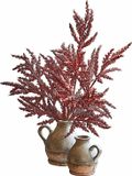 LOBERON Sierbloem set van 3 Trivane roodbruin