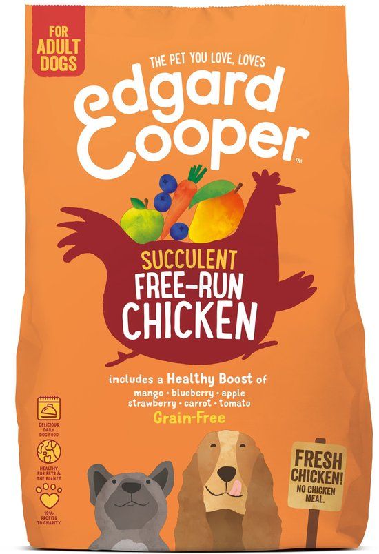 Edgard & Cooper Free-Run Chicken Adult Kip&Mango&Bessen - Hondenvoer - 700 g