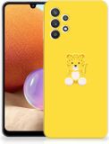 Samsung Galaxy A32 4G | A32 5G Enterprise Editie Telefoonhoesje met Naam Baby Leopard