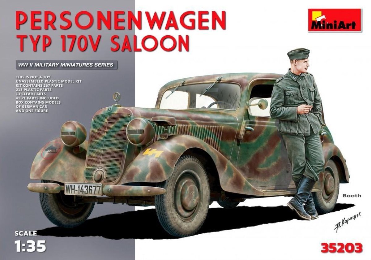 MiniArt 35203 - modelbouwset personenwagen type 170V Saloon Special Edition