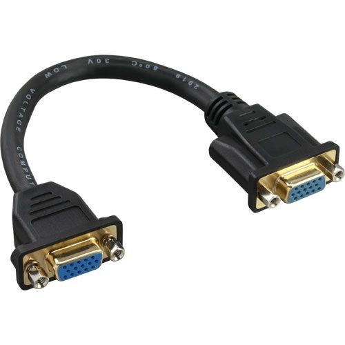 Inline VGA adapter met montagemogelijkheid - 0.20 meter