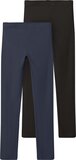 NAME IT NKFVIVIAN 2P LEGGING L NOOS - Meisjes Legging - Maat 122/128 - Dark Sapphire/Packed With Black