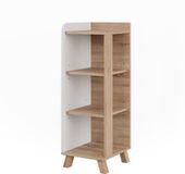 Vicco Karen Midikast – 30 x 90 cm met 4 planken Sonoma/Wit