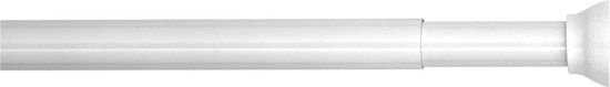 Sealskin Douchegordijnstang - Klemstang - Aluminium - 110-185 cm - Mat aluminium