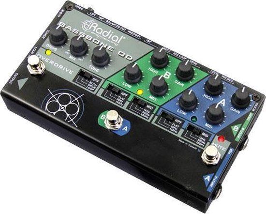 Radial Bassbone OD voorversterker voor bas-instrumenten