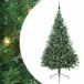 vidaXL - Kunststof - Voorverlichte - Kerstboom - met - 300 - LED - Groen - 240 - cm - PVC