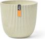 Capi Europe - Bloempot bol Groove 'made with' zaagsel beige - 22x20