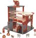 howa Caserne de pompiers en bois avec camion de pompiers, hélicoptère et accessoires 7017