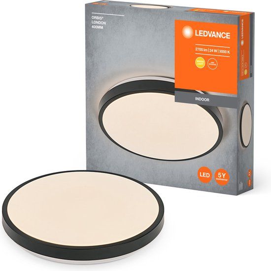 LEDVANCE ORBIS LONDON Plafondlamp - Zwart - 24W - 2700lm