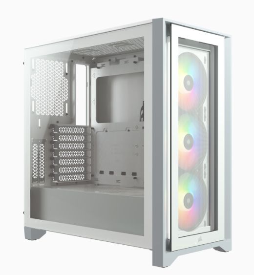 Corsair iCUE 4000X RGB Midi Tower - Wit