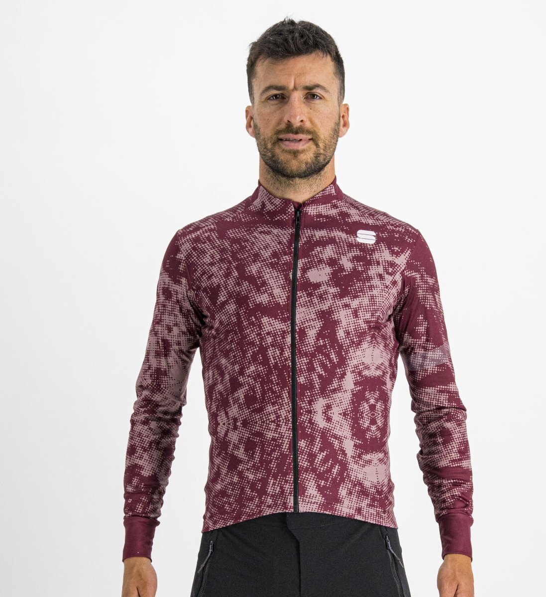 Sportful ESCAPE SUPERGIARA THERMAL Fietsshirt Red Wine Red Rumba - Mannen - maat XL