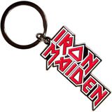 Iron Maiden - Stacked Logo Sleutelhanger - Rood