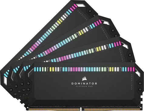 Corsair DRAM Memory Kit DOMINATOR PLATINUM RGB - 64GB (4 x 16GB Kit) DDR5 6600 MHz C32
