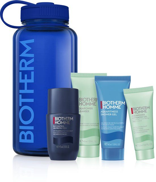 BIOTHERM BIO S1 25 POWER DROP SET: Day Control 48h roll on 75ml +Aquapower cleanser 40ml +Aquapower Advanced Gel 20ml +Aquafitness Shower Gel 40ml