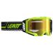 Leatt Velocity 5.5 Iriz, lunettes à miroir, couleur: Noir/Jaune Néon Bronze Réfléchissant