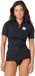 Rip Curl 2026 Dames Premium Surf Zip Thru Korte Mouw Lycra Vest Zwart M