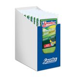 Spontex Reinigingsspons Duo anti-vet, verpakking van 3, pannenreiniger met droge kant, kleur niet vrij te kiezen, groen/roze, 8 x 3 stuks