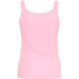 KAFFE Kaffe Dames Tanktop Ronde Hals Slim Fit Jersey Top Oogjes Mouwloos Dames Top