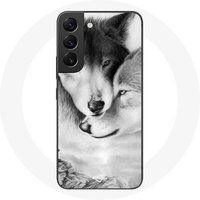 Maniacase Etui voor Samsung Galaxy S21 FE Wolf Duo dieren