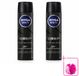 NIVEA MEN Deep Anti-Transpirant Spray - Black Carbon - 150 ml - Voordeelverpakking - 2 stuks