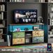 Meuble TV - 108x30x78 cm - 4 tiroirs - Étagères réglables - Design moderne - Convient au salon - Montage requis - Plusieurs couleurs