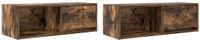 vidaXL Tv-meubelen 2 st 80x31x25,5cm bewerkt hout gerookt eikenkleurig