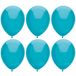 Haza Ballonnen verjaardag - 200x stuks - turquoise blauw - 29 cm