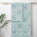Jessica Simpson Aziza 4-delige badhanddoekset - Forget Me Not Blue