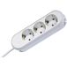Bachmann SMART stekkerdoos 3x geaard contact, geklonken, wit, 5 m