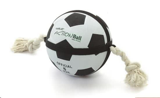 KARLIE-FLAMINGO ACTIONBAL VOETBAL L 22CM - Speelgoed voor dieren