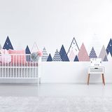 Ambiance Sticker Ambiance Muursticker ARIKA - Scandinavische bergen - 40x65cm
