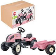 Falk Tractor Country Farmer Set Pink 2+