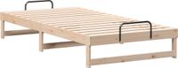 vidaXL Bedframe - Massief grenenhout - Naturel - 100 x 213 cm