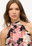 Superdry Jacquard haltertop Dames Goshodoki Pink