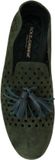 Dolce & Gabbana Suede Loafers Green Men's Size 41