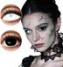 Boland - Paar 6-maandslenzen Mini sclera Eclipse Zwart,Wit - Volwassenen - Halloween en Horror