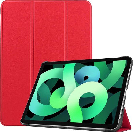 LUQ Book Case for iPad Air 4 10.9 (2020) - Red