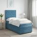 Maison Exclusive - Lit boxspring LED avec matelas bleu 100 x 200 cm velours