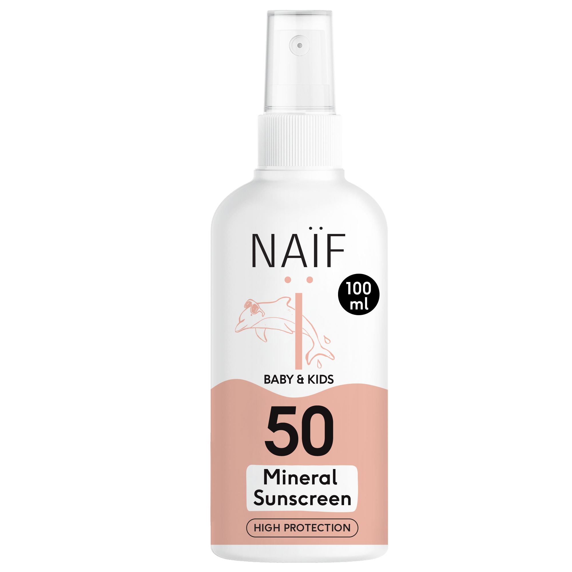 NAÏF Zonnebrandspray SPF50 - Kinderen - 100ml