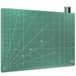 ACROPAQ Tapis de découpe A2 - Auto-cicatrisant, A2 (60 x 45 cm), 5 couches protectrices pour vos meubles, Avec grilles et marquages d'angle des deux côtés, Vert - Tapis de bricolage, Tapis de découpe