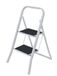 MSV - Opvouwbare Steiger met 2 Treden van Staal - Capaciteit 150 kg - GS Veiligheidsnorm - Compact en Opvouwbaar Ontwerp, Ruimtebesparend - Antislip Voeten - Zwart en Wit