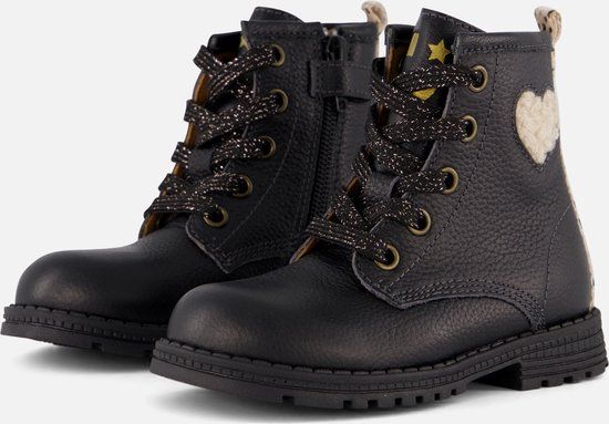 Muyters Animal Veterboots Zwart Leer Maat 22