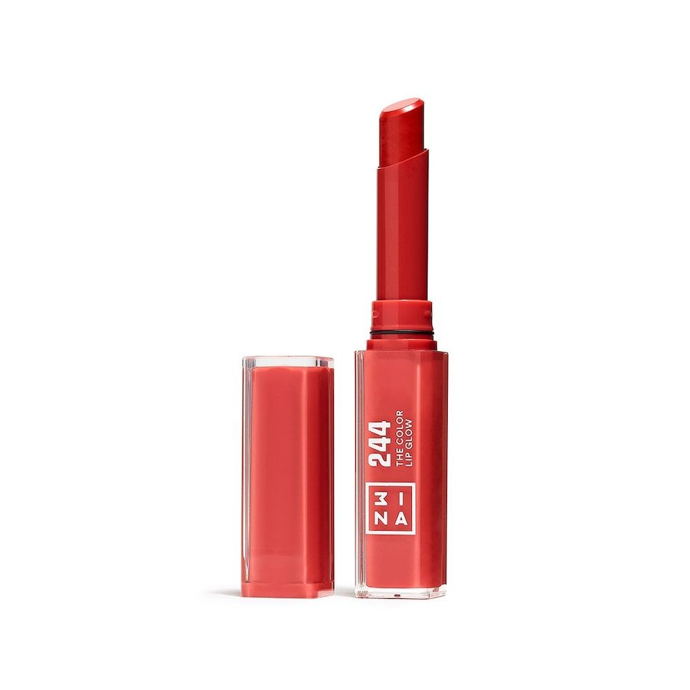 3INA The Color Lip Glow Lipstick 244 - Brilliant Red